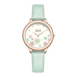 Saga Chroma Dance 54359-LGCRGR-2 – Nữ – Quartz (Pin) – Mặt Số 34mm – Kính Cứng – Mặt Số Đổi Màu – Đính Kim Cương